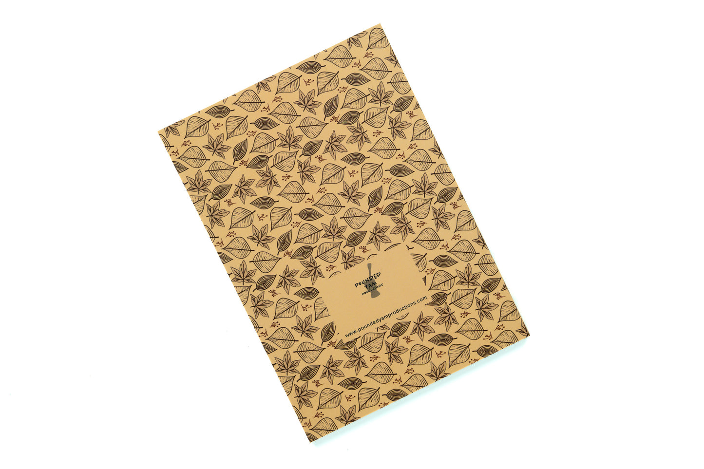 African Print Journal - Leaves - Pounded Yam Productions