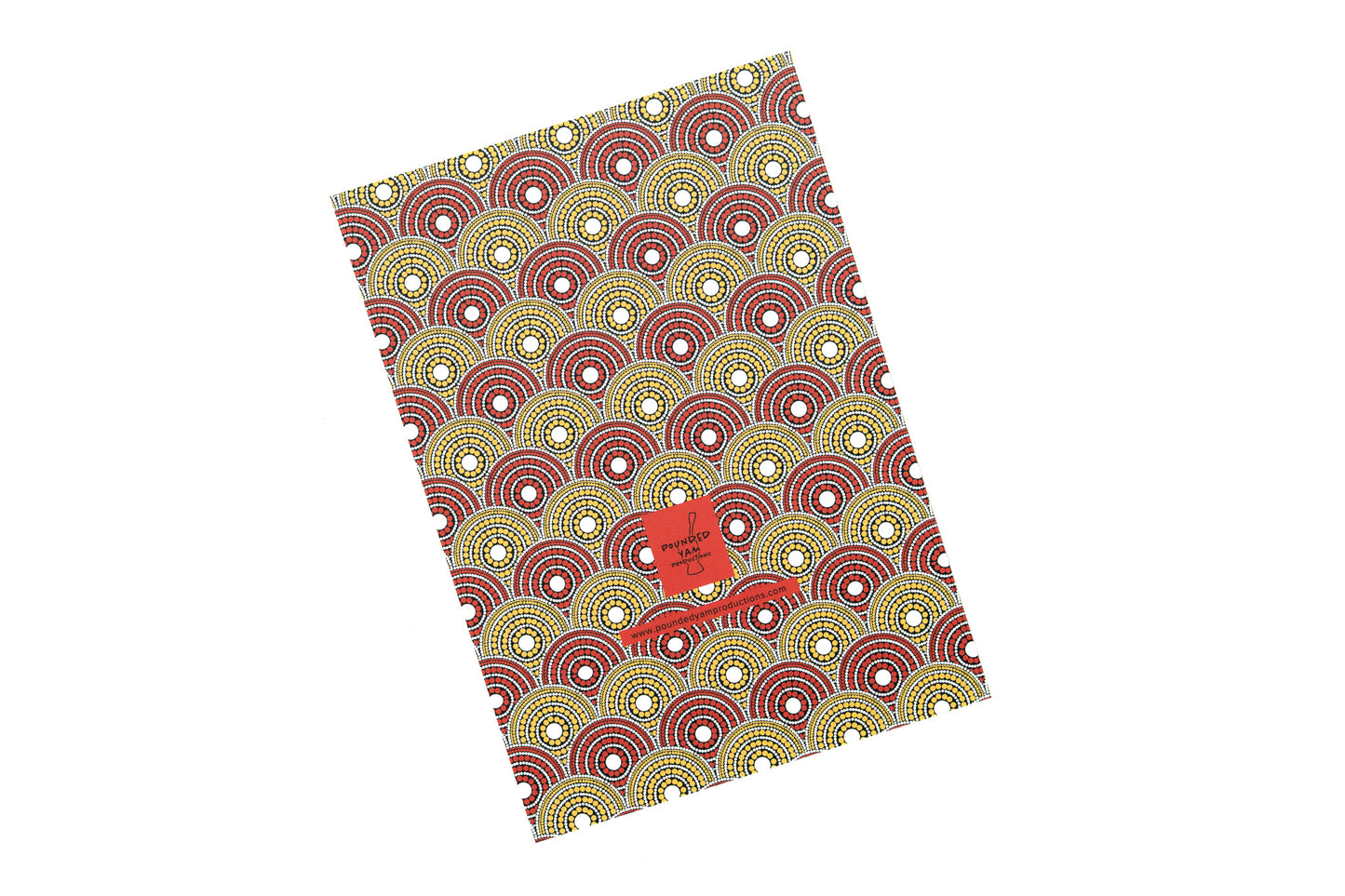 African Print Journal - Red and Yellow (Ankara)