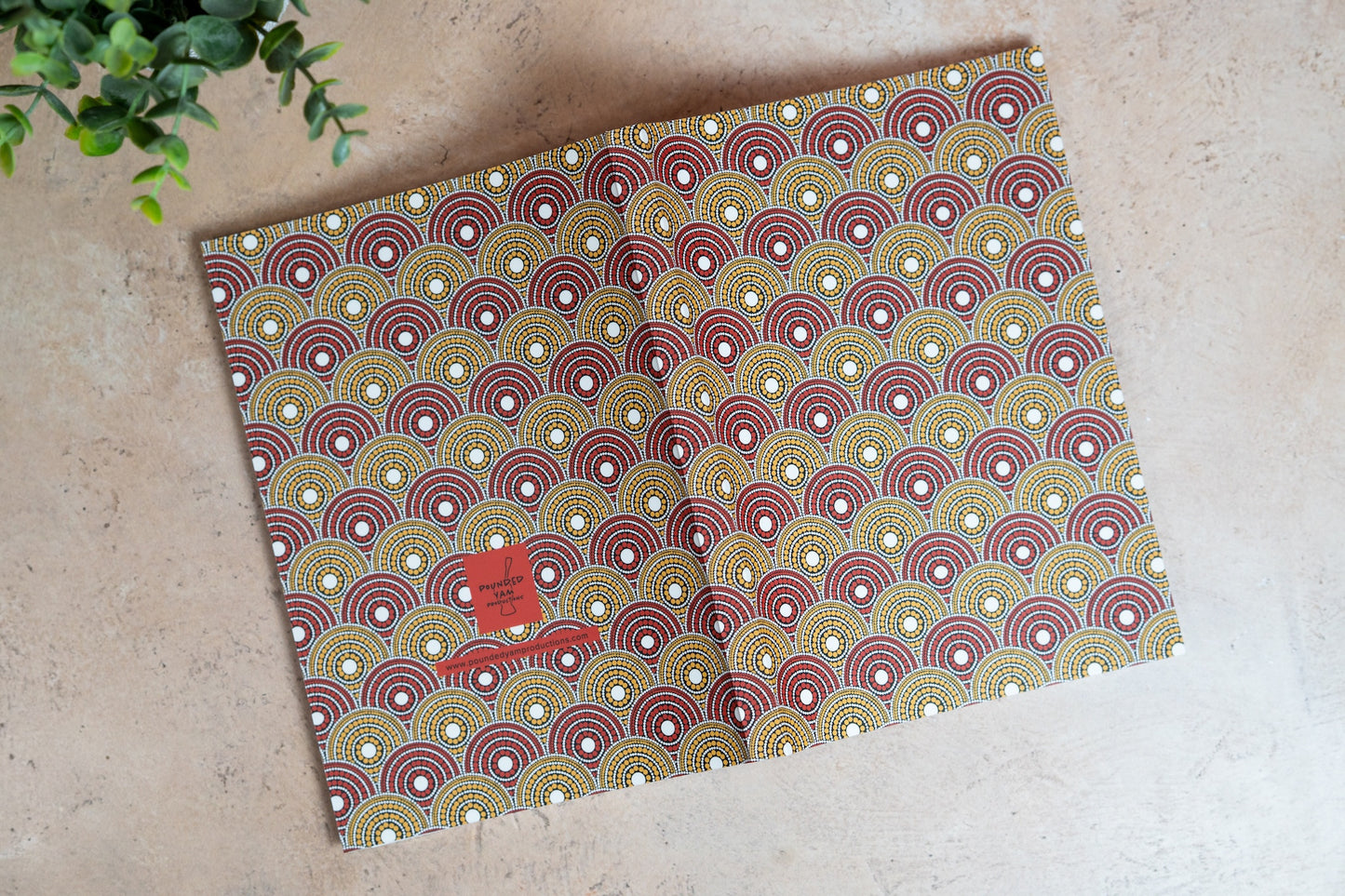African Print Journal - Red and Yellow (Ankara)