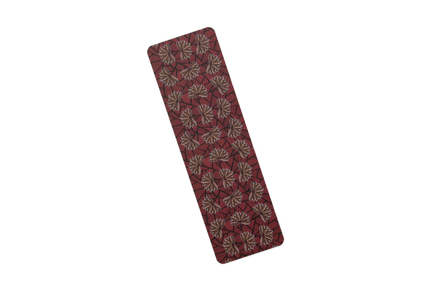 African Print Bookmarks - Red Blossom (Ankara) - Pounded Yam Productions
