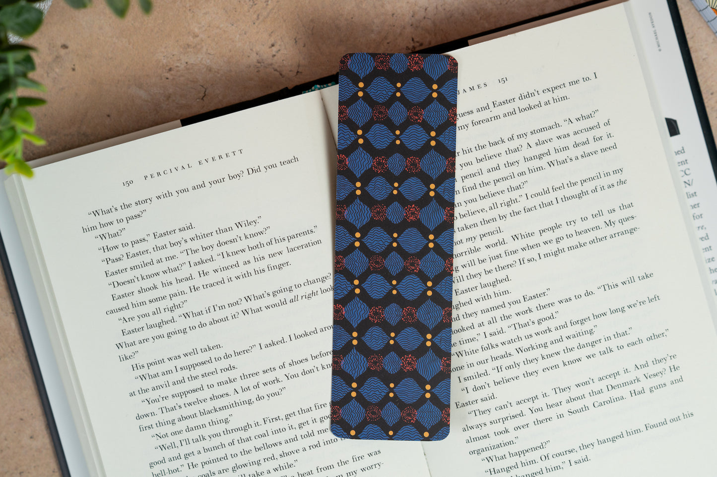 African Print Bookmarks - X