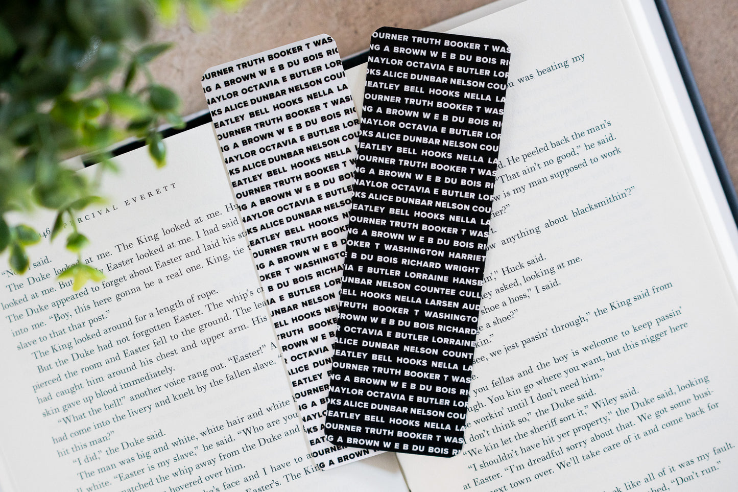 Bookmark - Classic Black Authors (Black) - Pounded Yam Productions