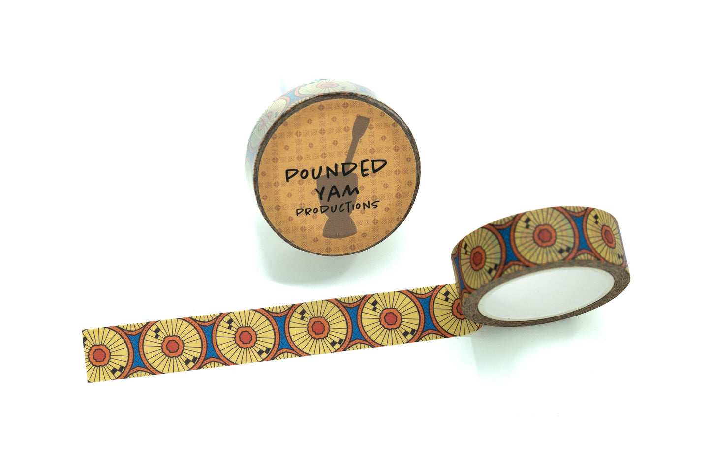 African Print Washi Tape - Circles (Ankara) - Pounded Yam Productions