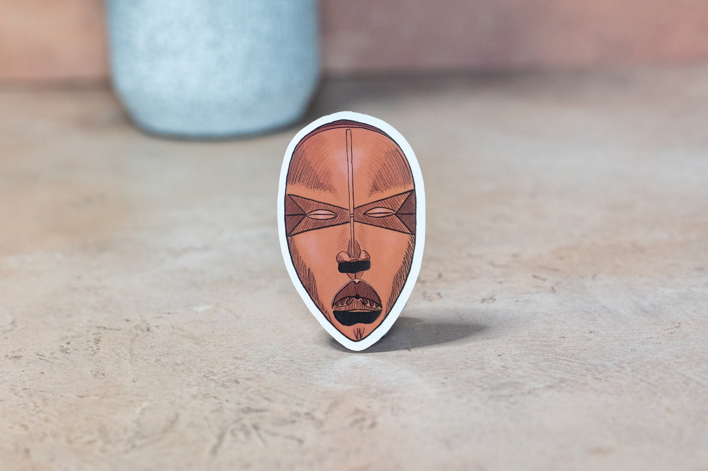African Masks Stickers: Dan