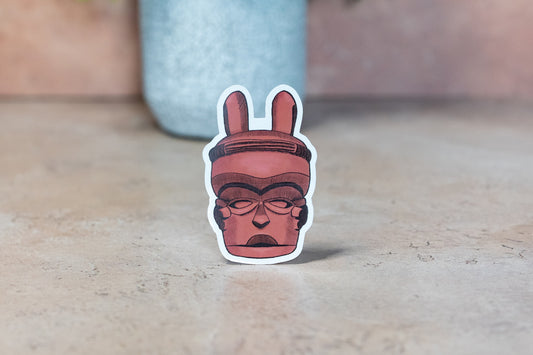 African Masks Stickers: Ibibio - Pounded Yam Productions