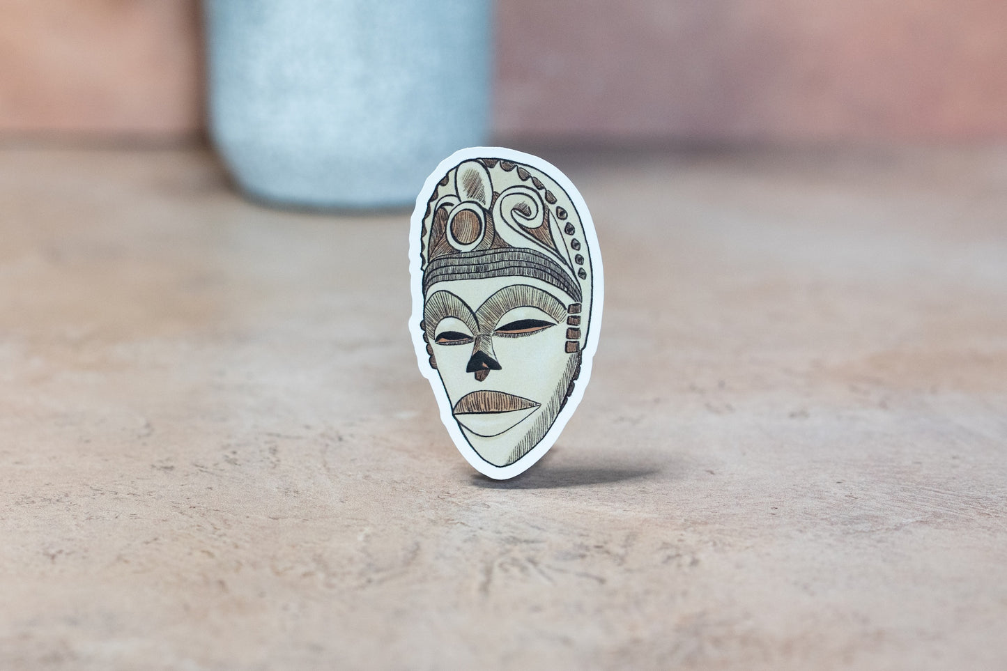 African Masks Stickers: Idiok