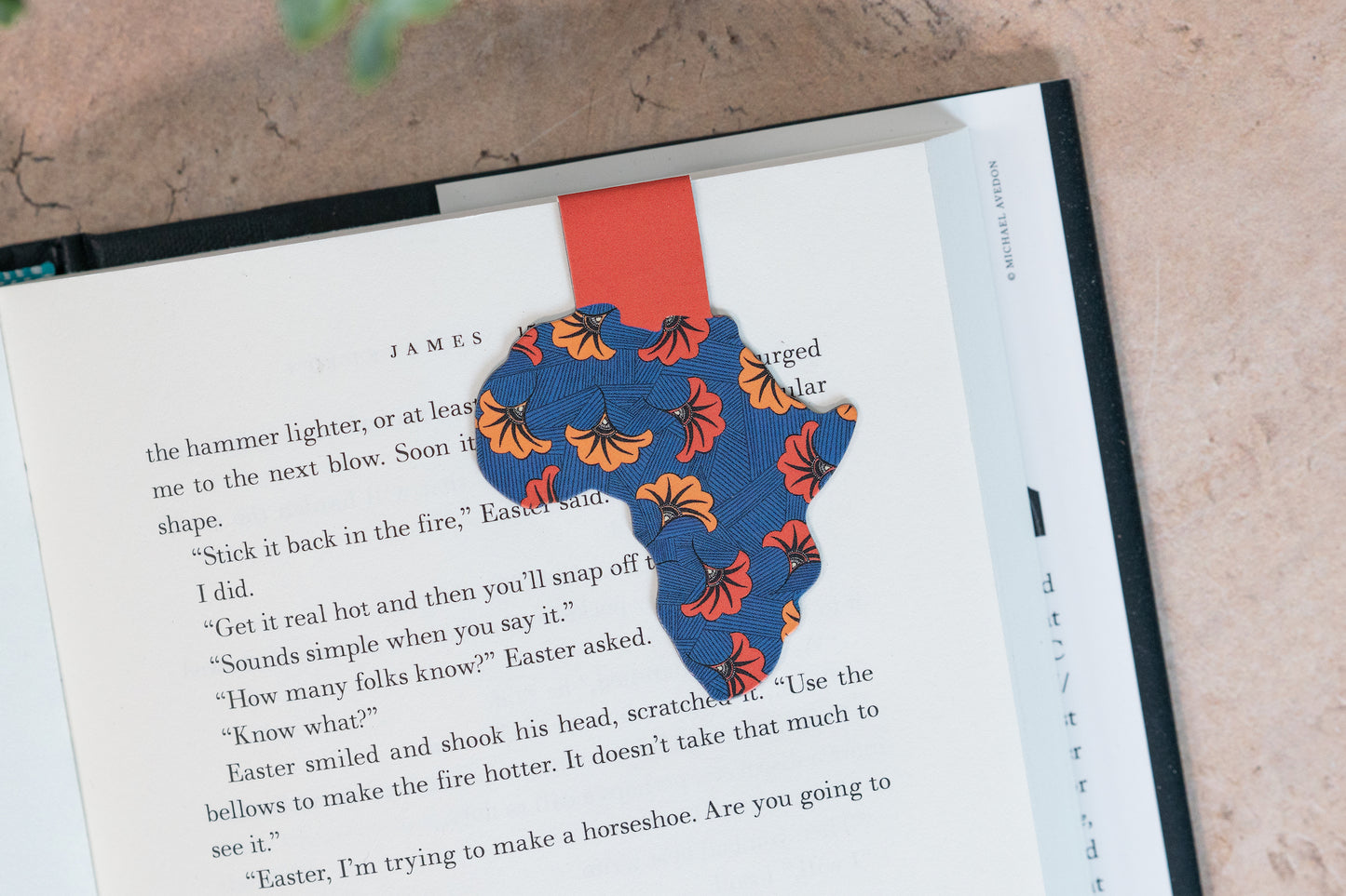 Magnetic Bookmark - African Print (Wedding Flowers)