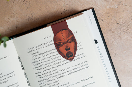 Magnetic Bookmark - African Masks (Tribal) - Pounded Yam Productions