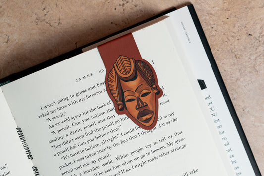 Magnetic Bookmark - African Masks (Baule) - Pounded Yam Productions
