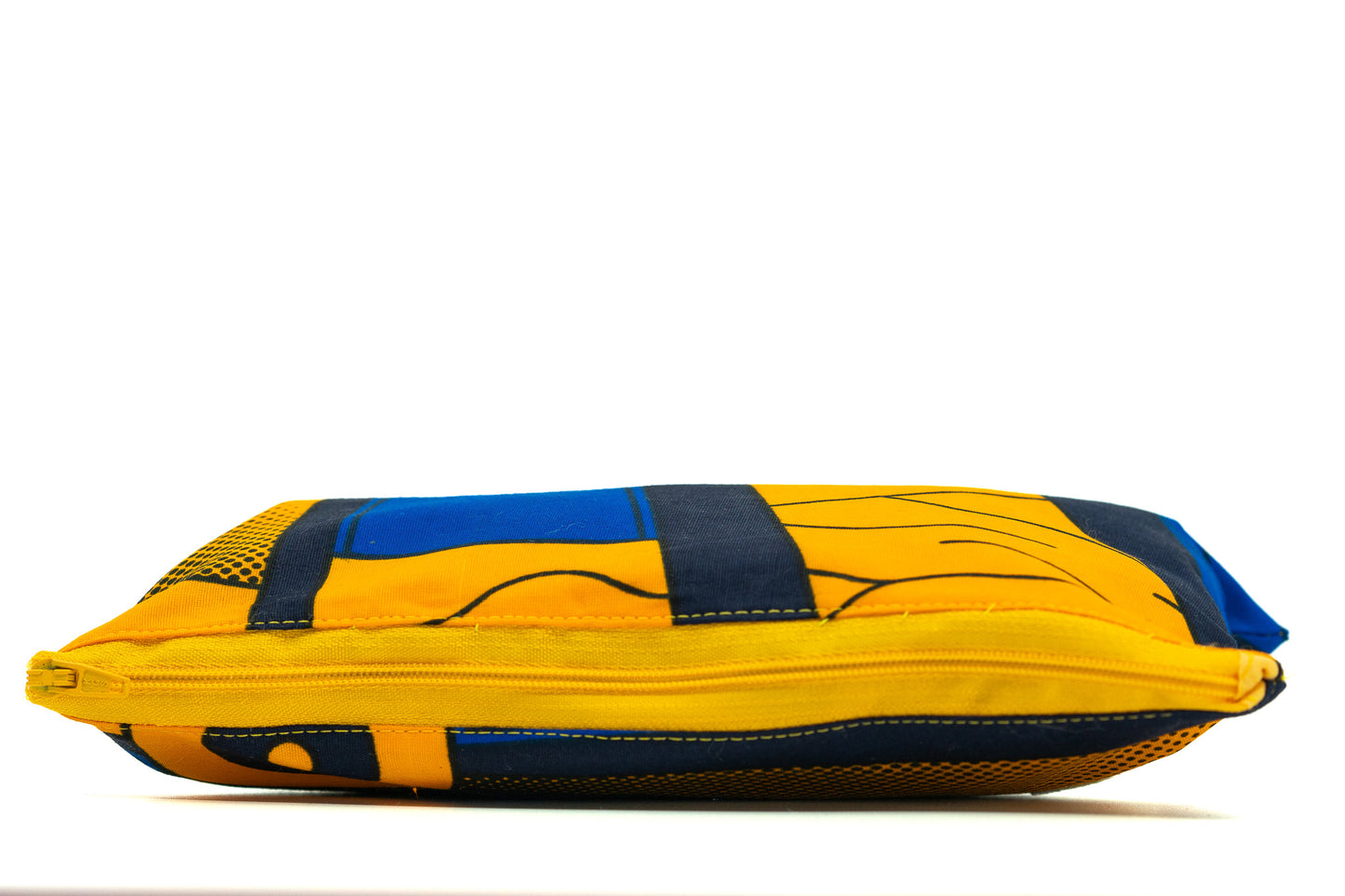 Ankara Pencil Case - Blue Sunburst