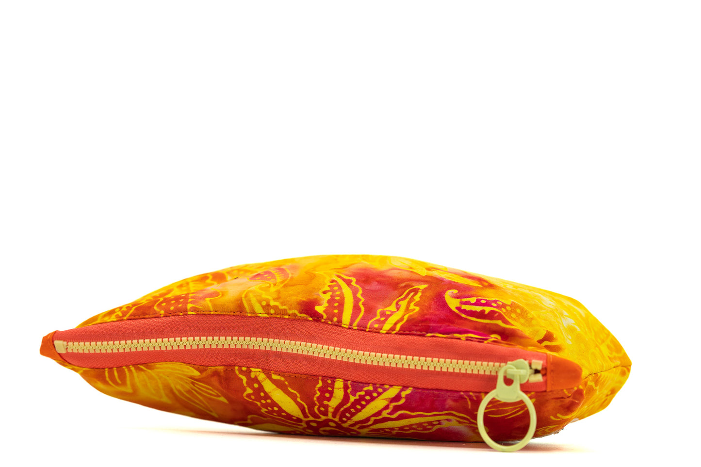 Ankara Pencil Case - Orange Flowers