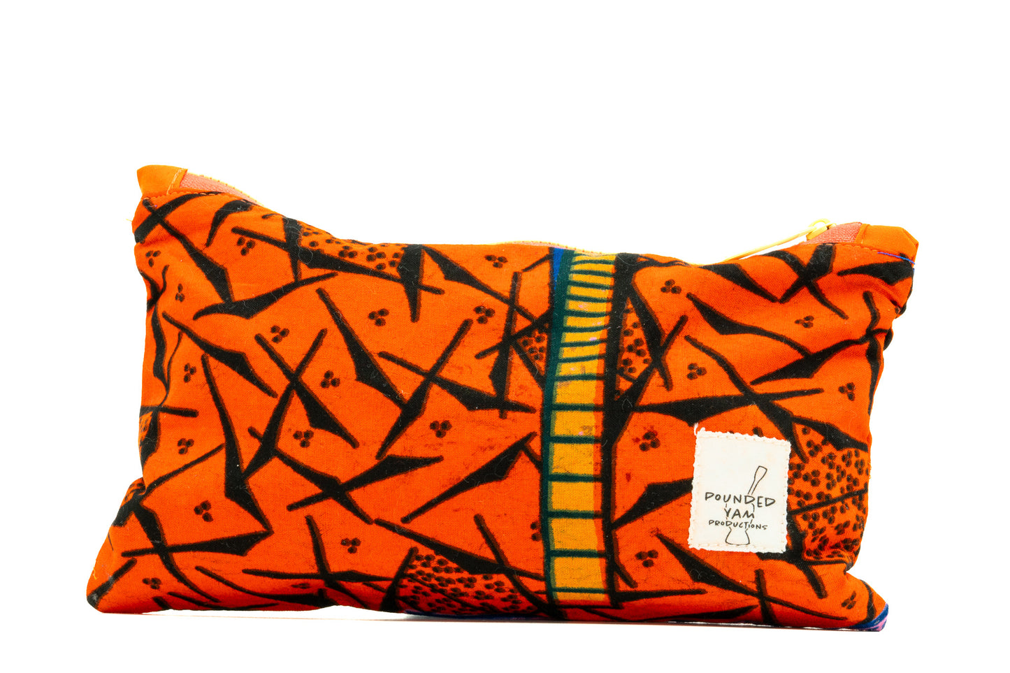 Ankara Pencil Case - Orange Tribal