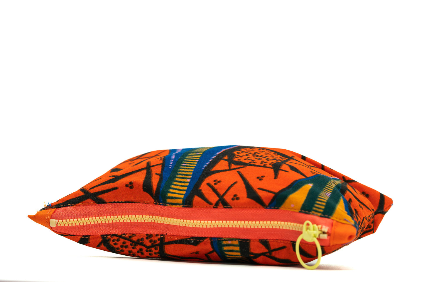 Ankara Pencil Case - Orange Tribal