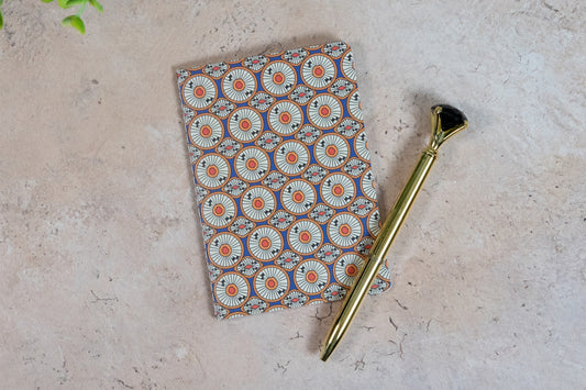 African Print Pocket Notebook - Circles (Ankara) - Pounded Yam Productions