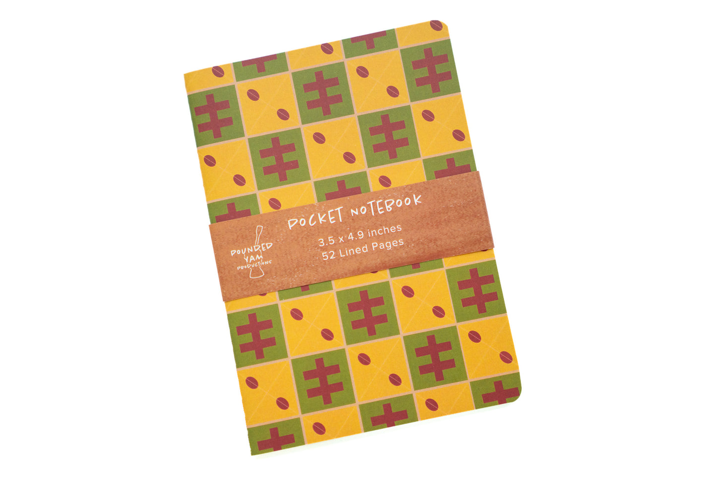 African Print Notebook - Cowries (Ankara) - Pounded Yam Productions