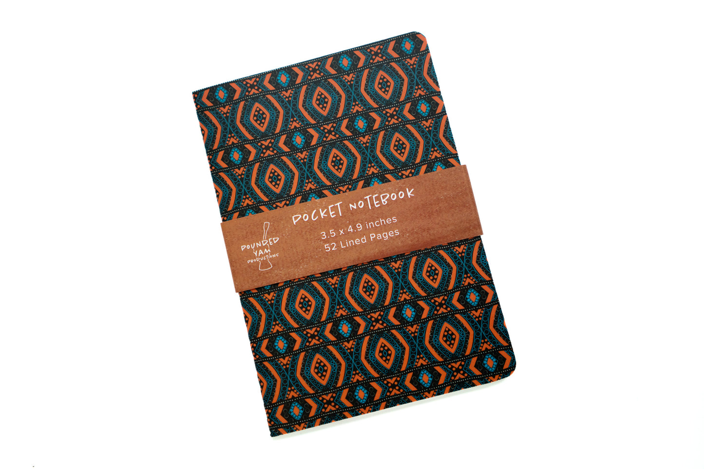 African Print Pocket Notebook - Diamonds (Ankara) - Pounded Yam Productions