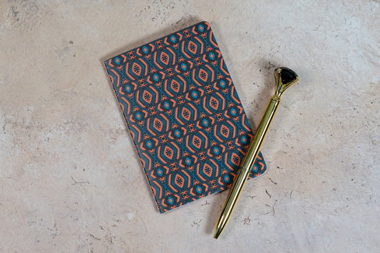 African Print Pocket Notebook - Diamonds (Ankara) - Pounded Yam Productions