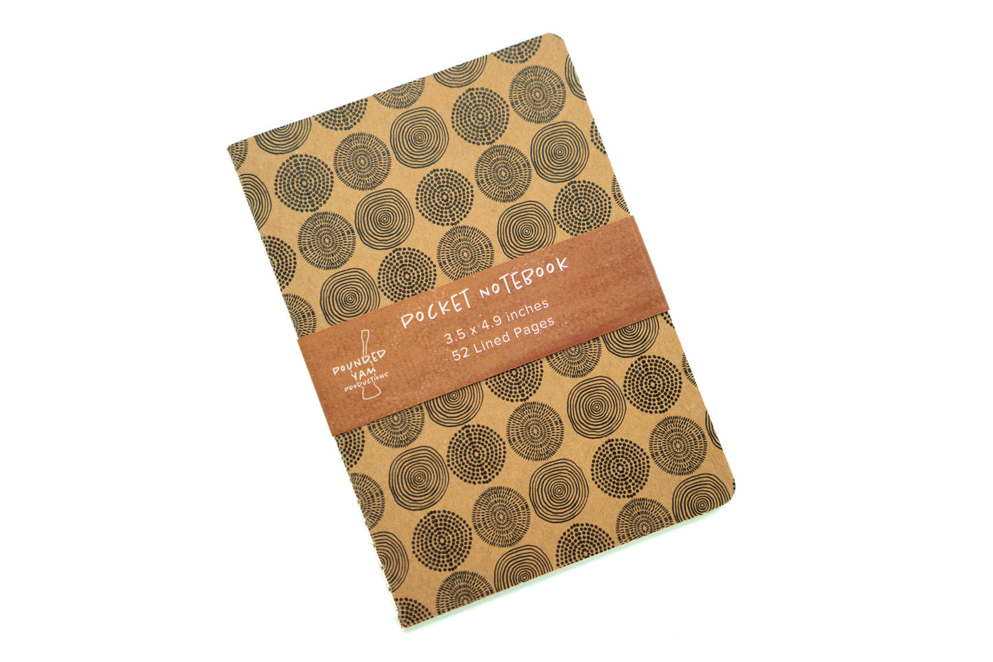 African Print Pocket Notebook - Dots - Pounded Yam Productions