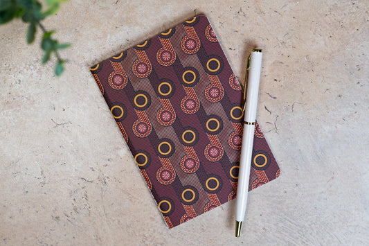 African Print Pocket Notebook - BP (Ankara) - Pounded Yam Productions