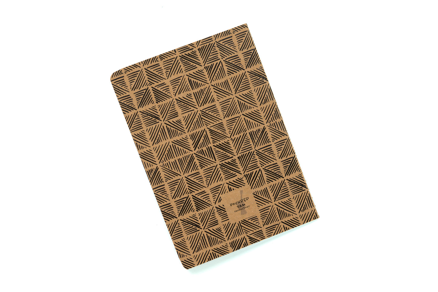 African Print Pocket Notebook - Triangles - Pounded Yam Productions