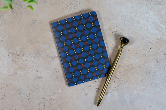 African Print Pocket Notebook - X (Ankara) - Pounded Yam Productions