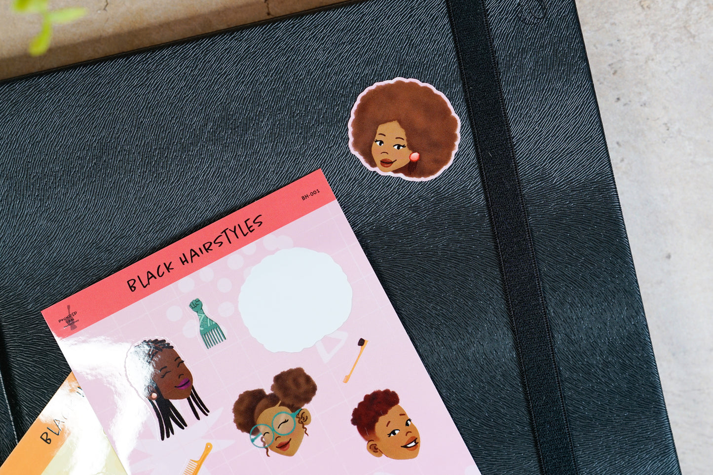 Black Girl Hairstyles Sticker Sheets - Pounded Yam Productions