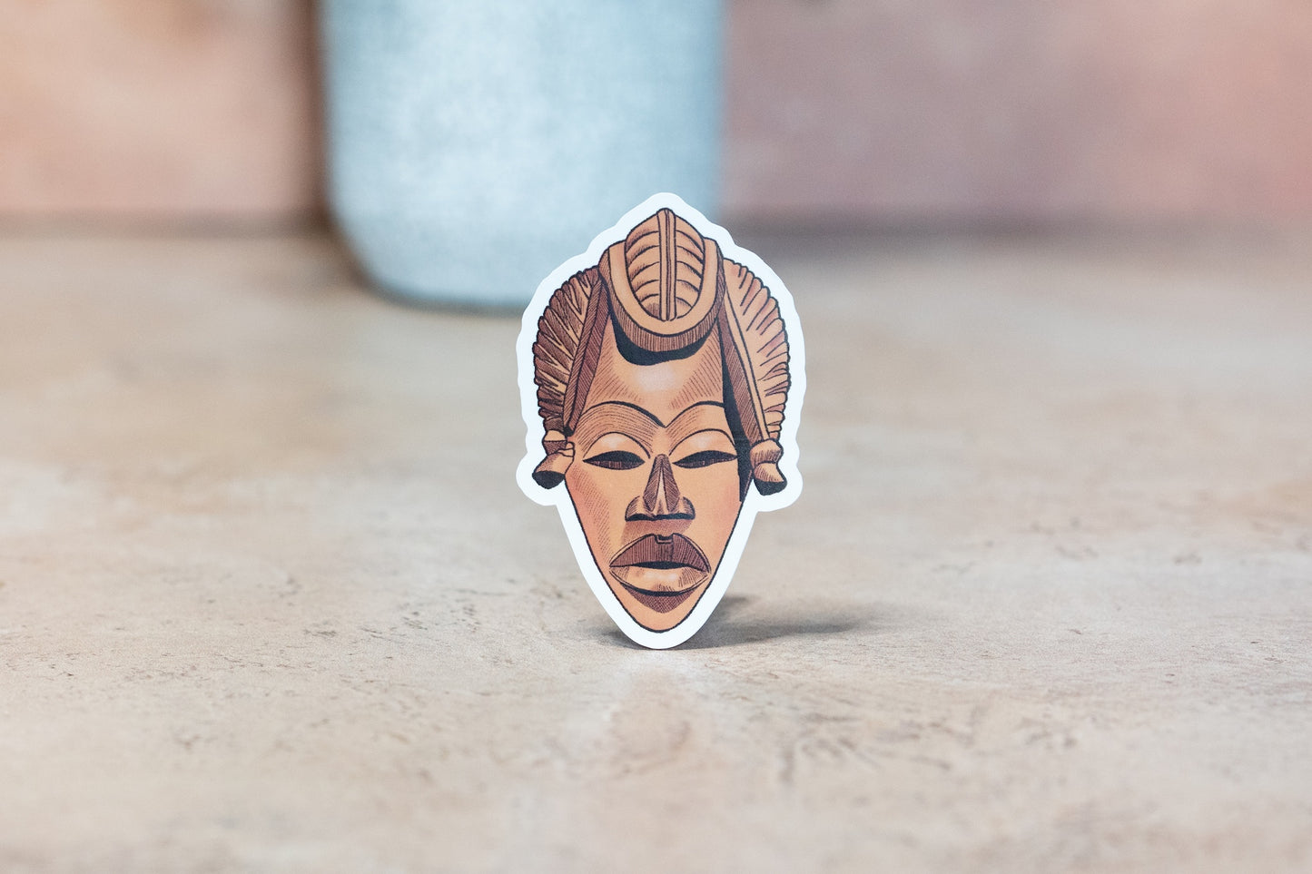 African Masks Stickers: Tribal