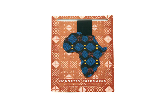 Magnetic Bookmark - African Print (X) - Pounded Yam Productions