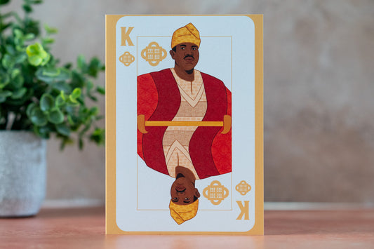 King of Dads Greeting Card - Pounded Yam Productions