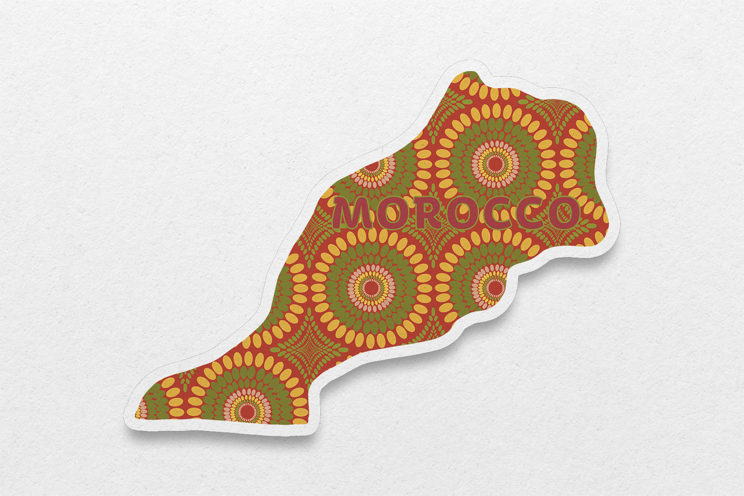 Morocco Sticker (North Africa) - Pounded Yam Productions