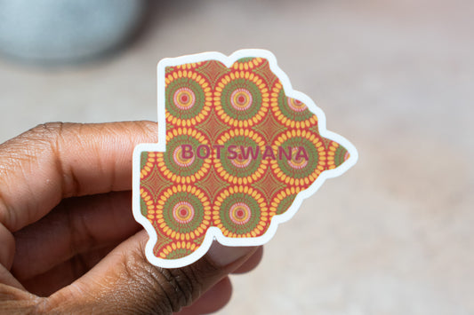 Botswana Sticker (Southern Africa) - Pounded Yam Productions