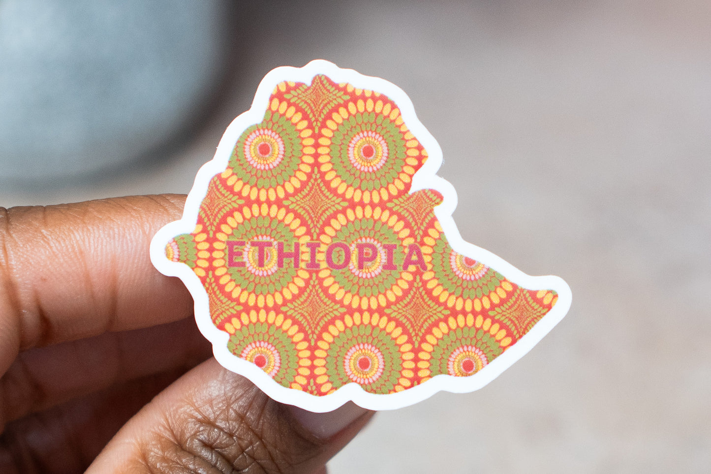 Ethiopia Sticker (East Africa) - Pounded Yam Productions