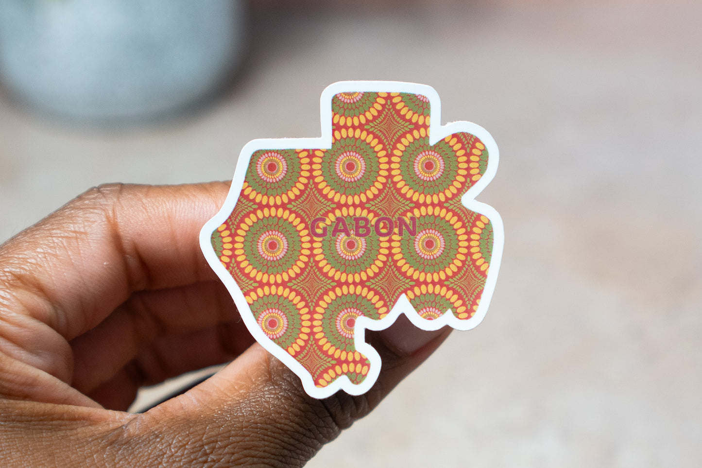 Gabon Sticker (Central Africa) - Pounded Yam Productions