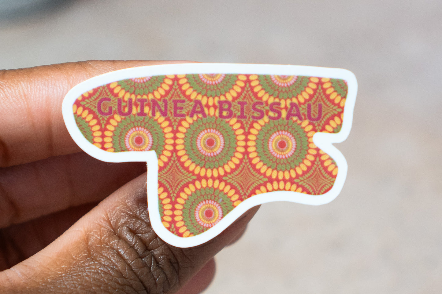 Guinea Bissau Sticker (West Africa) - Pounded Yam Productions