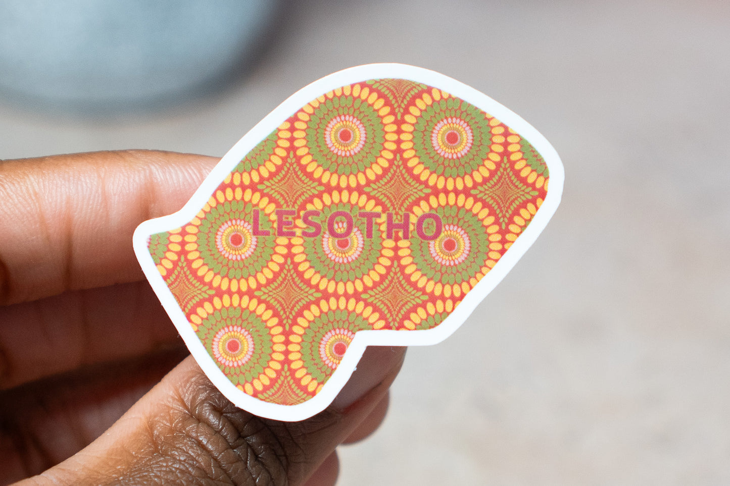 Lesotho Sticker (Southern Africa) - Pounded Yam Productions