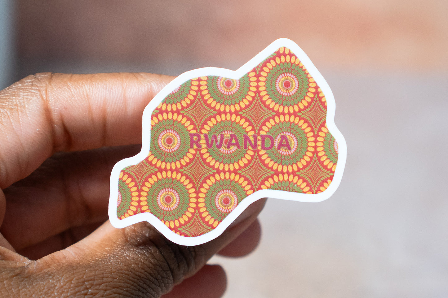Rwanda Sticker (East Africa) - Pounded Yam Productions