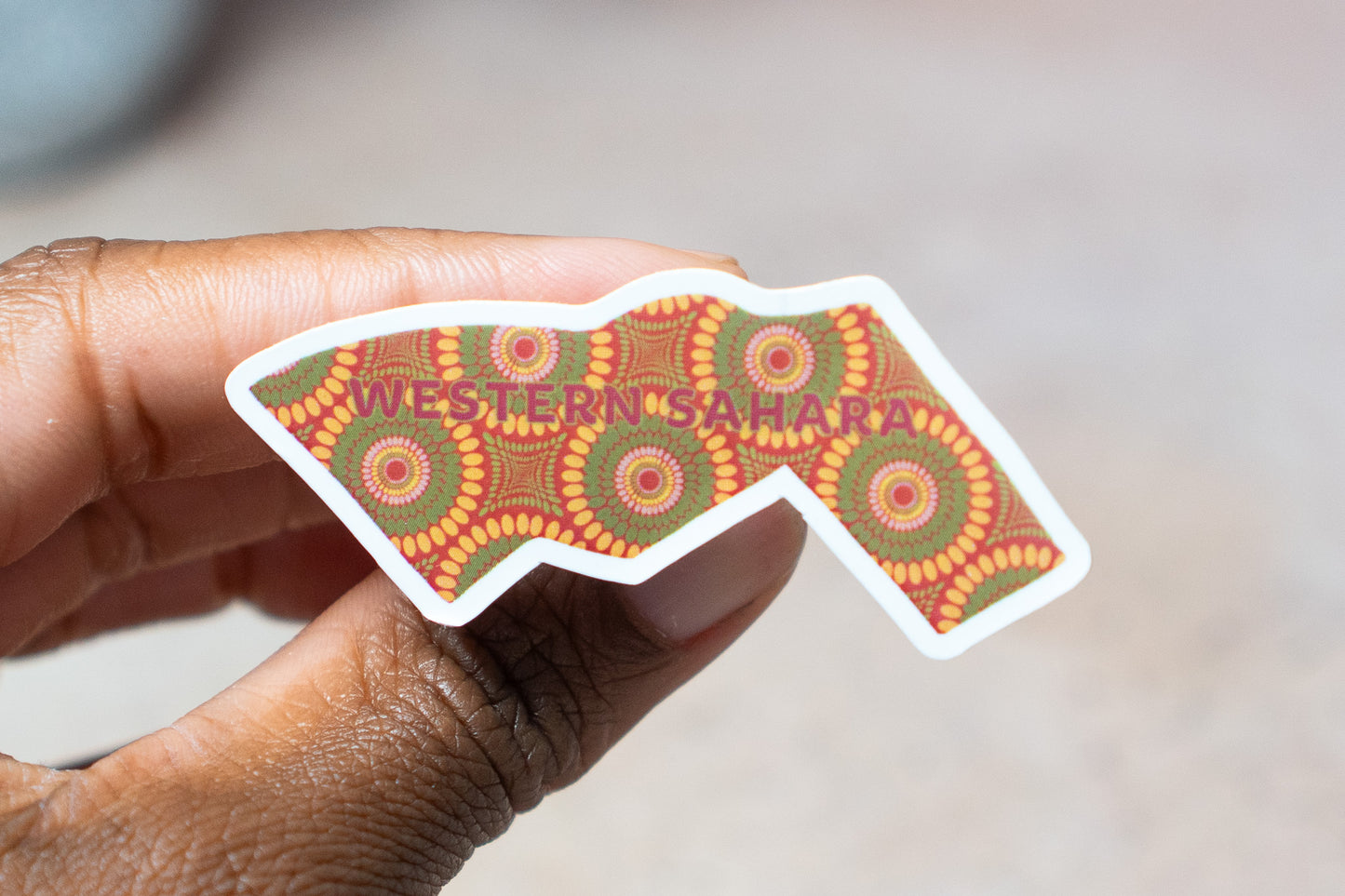 Western Sahara Sticker (North Africa) - Pounded Yam Productions