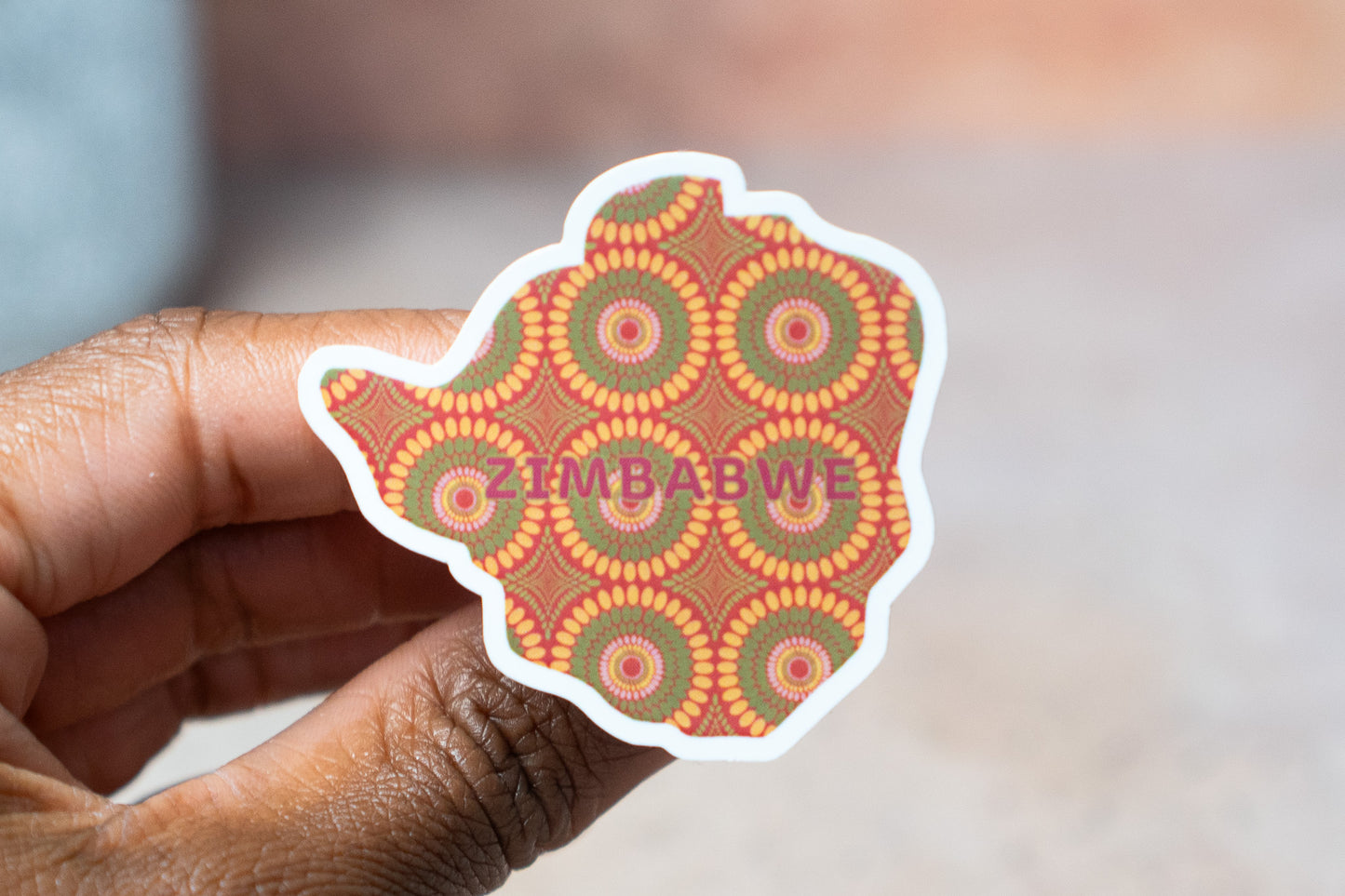 Zimbabwe Sticker (Southern Africa) - Pounded Yam Productions