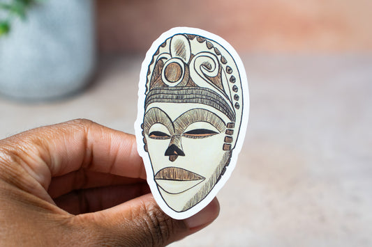 African Masks Stickers: Idiok - Pounded Yam Productions