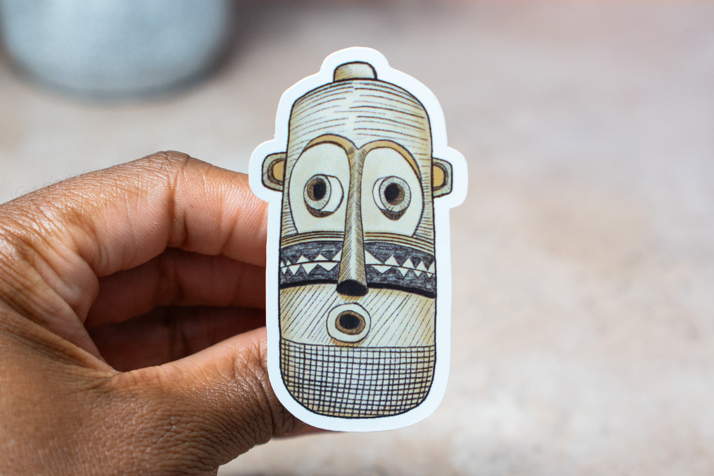 African Masks Stickers: Pende