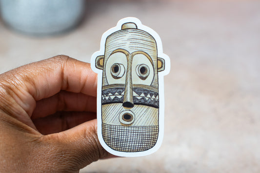 African Masks Stickers: Pende - Pounded Yam Productions