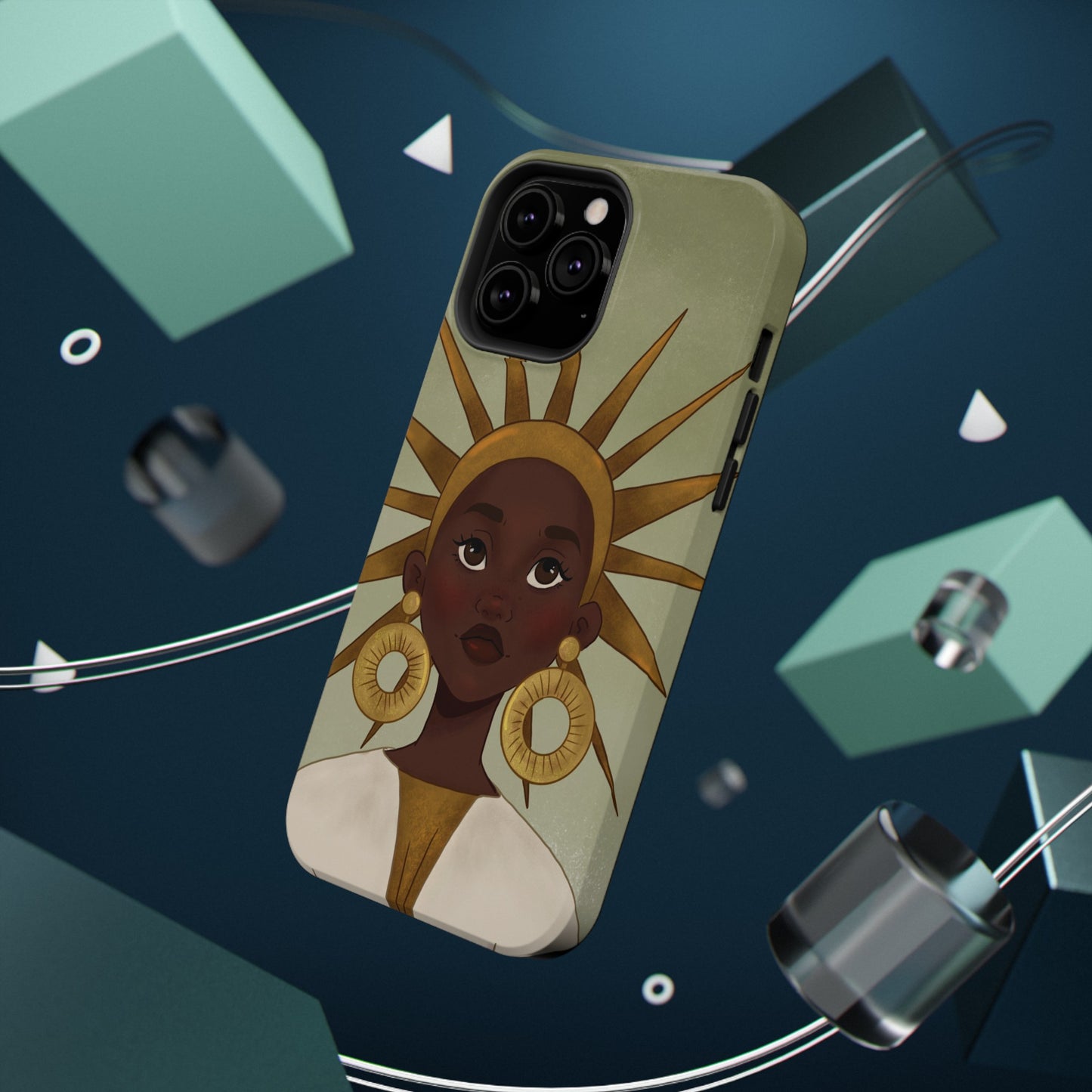 Black Girl Star Impact-Resistant Phone Case