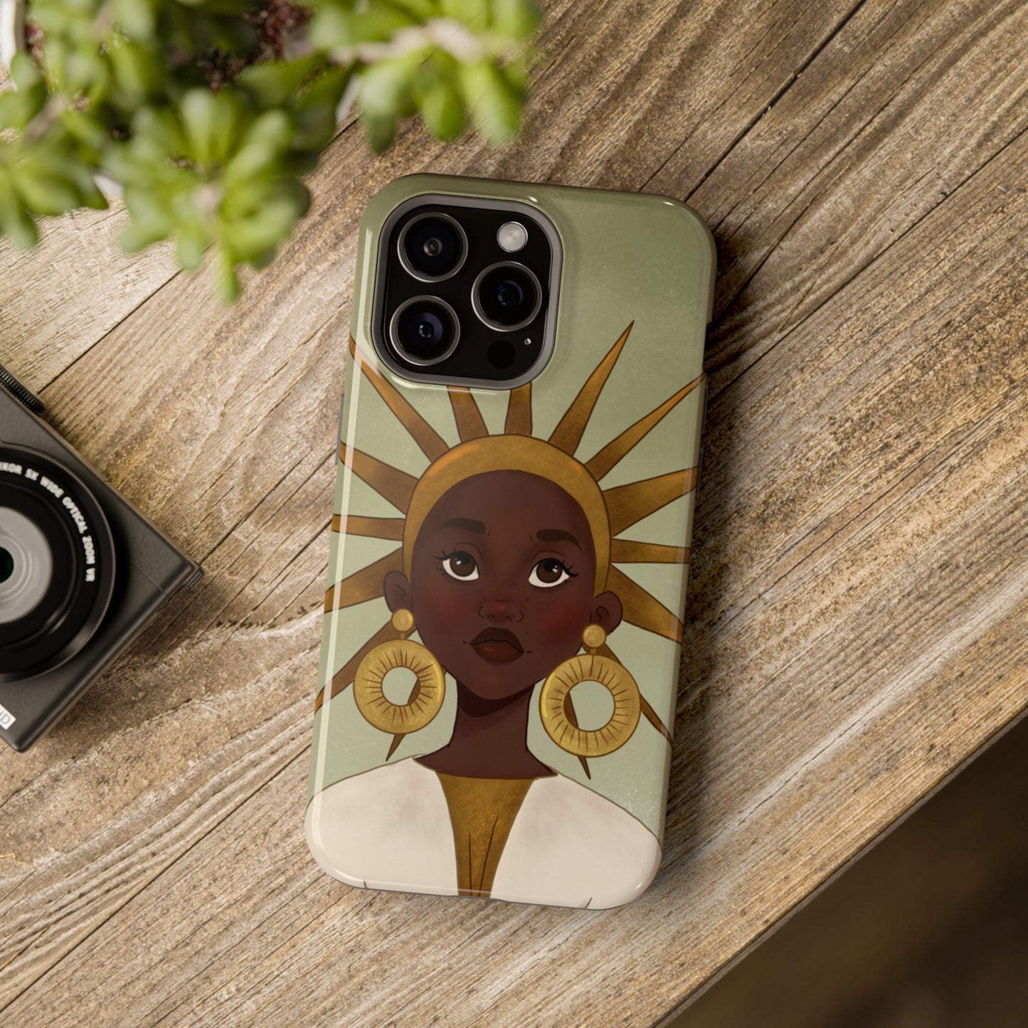 Black Girl Star Impact-Resistant Phone Case