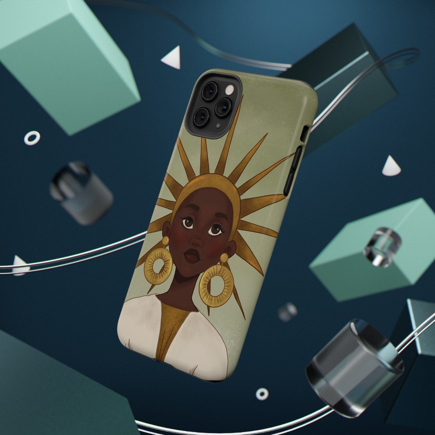 Black Girl Star Impact-Resistant Phone Case