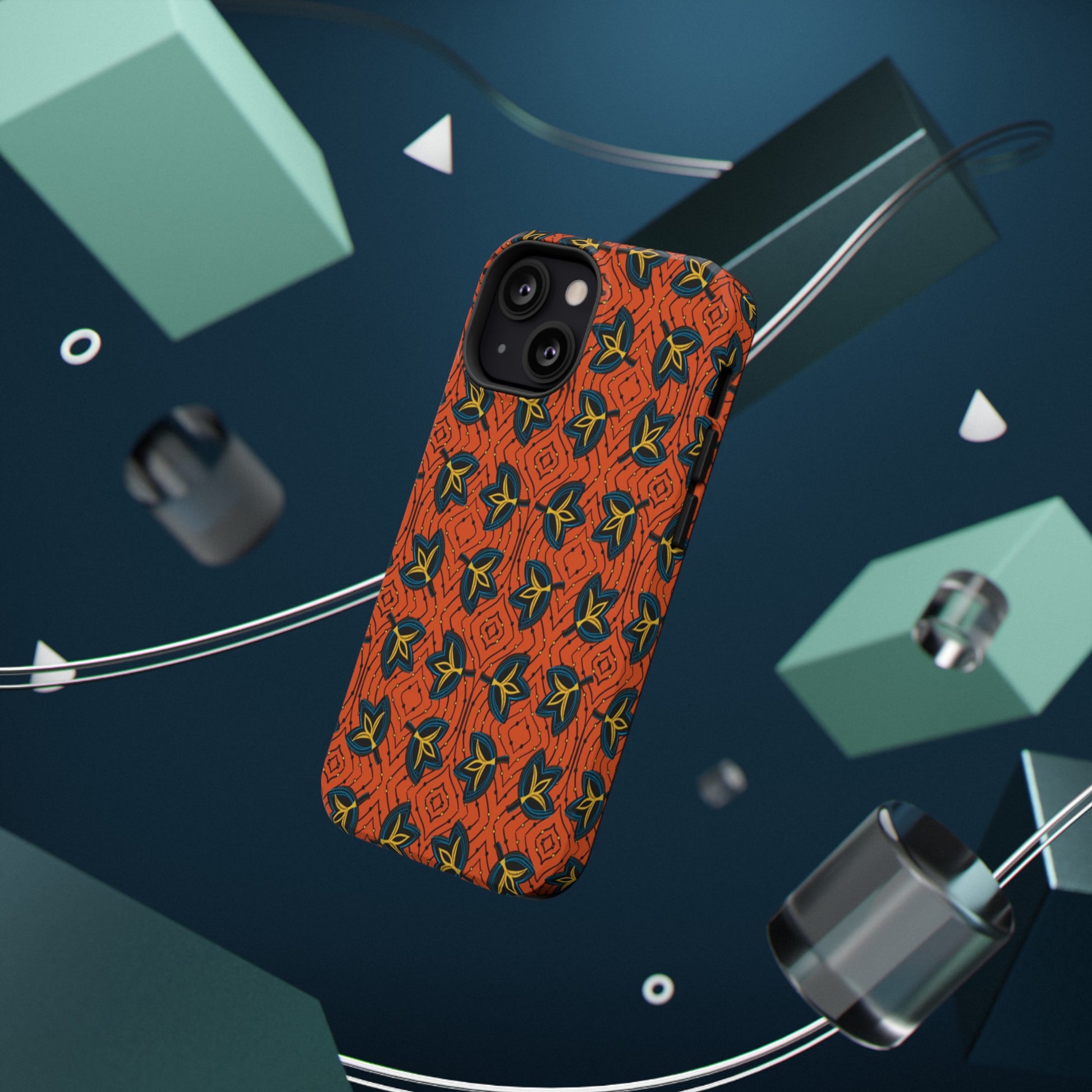 African Ankara Print Impact-Resistant Phone Case - Fans - Pounded Yam Productions