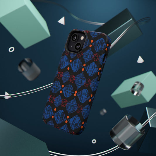 African Ankara Print Impact-Resistant Phone Case - X - Pounded Yam Productions
