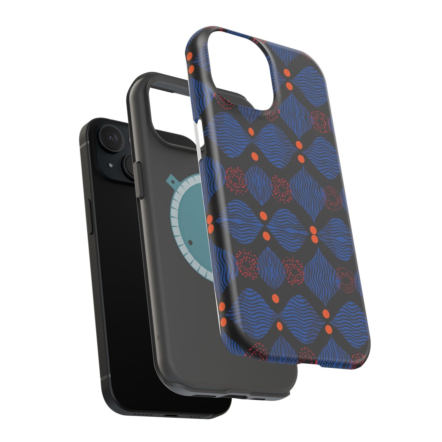 African Ankara Print Impact-Resistant Phone Case - X