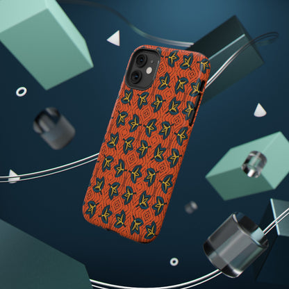 African Ankara Print Impact-Resistant Phone Case - Fans - Pounded Yam Productions