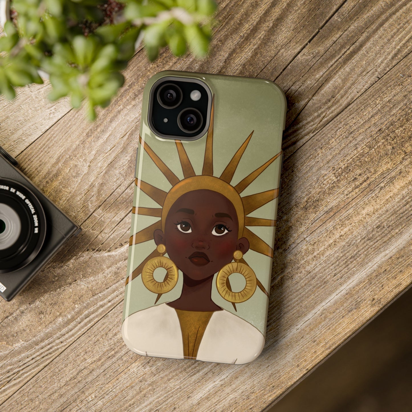 Black Girl Star Impact-Resistant Phone Case