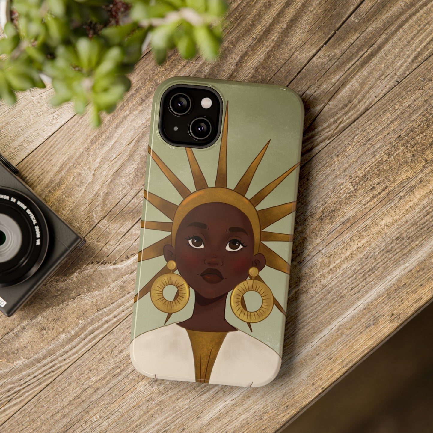 Black Girl Star Impact-Resistant Phone Case